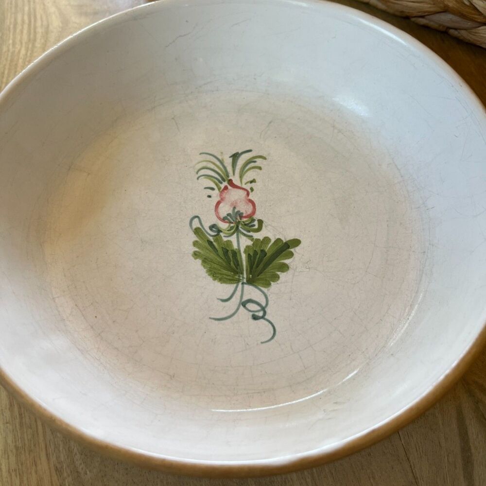 Mesa International Redware Fruit Bowls Set of 2 Made in Italy Italian Pottery